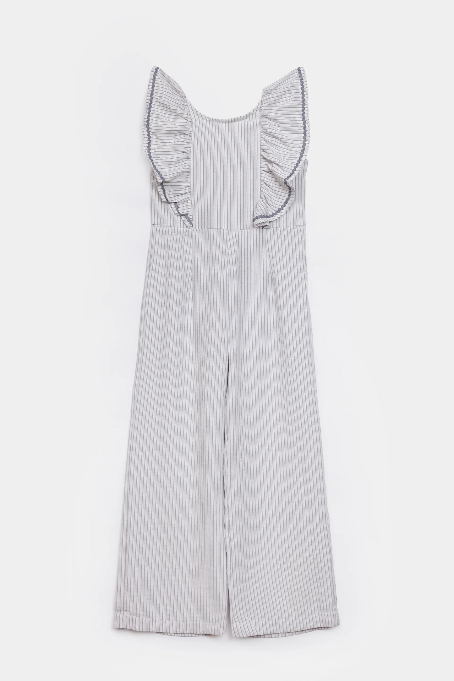 Pin Striped Cotton Jumpsuit - Cougar Clothing