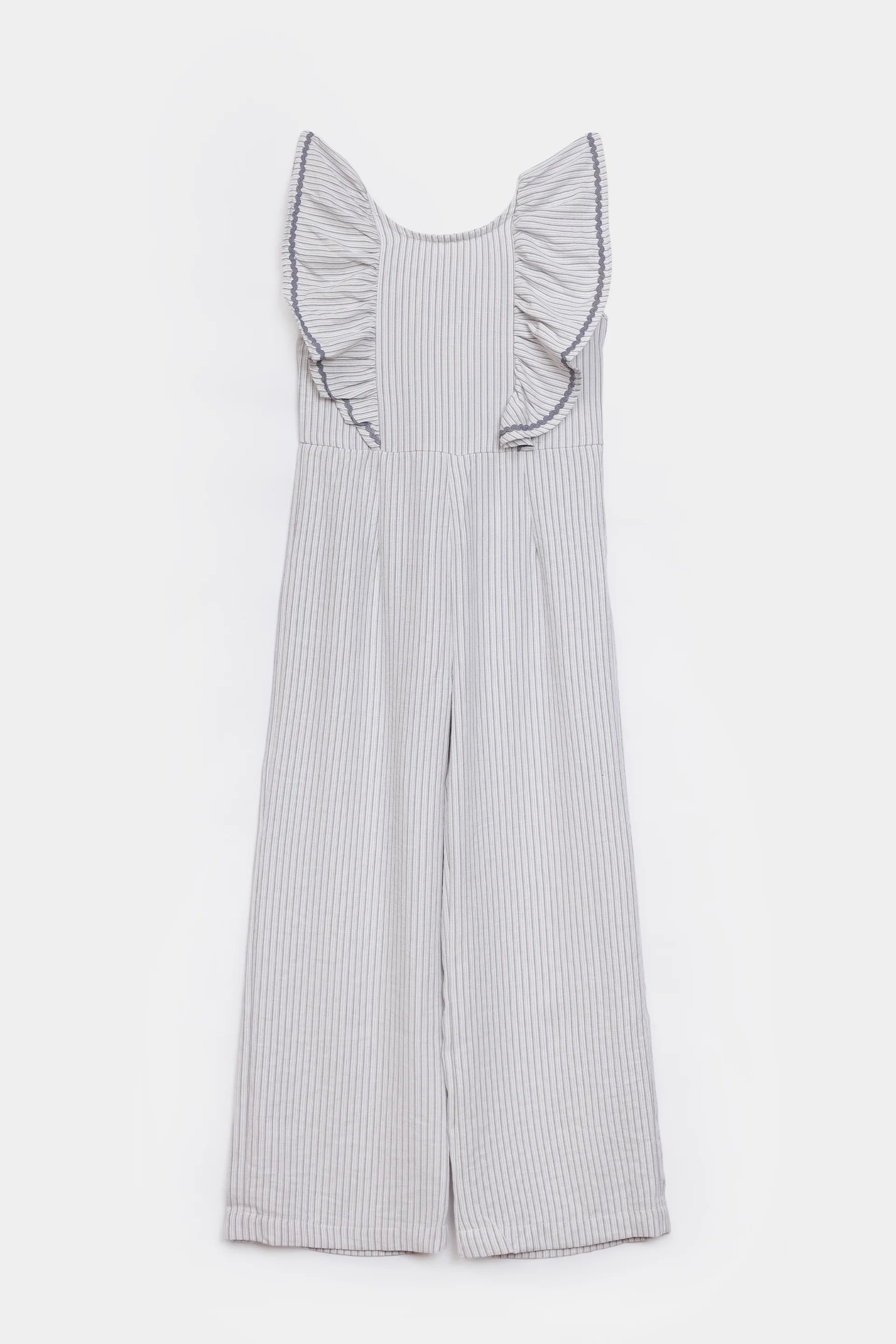 Pin Striped Cotton Jumpsuit - Cougar Clothing