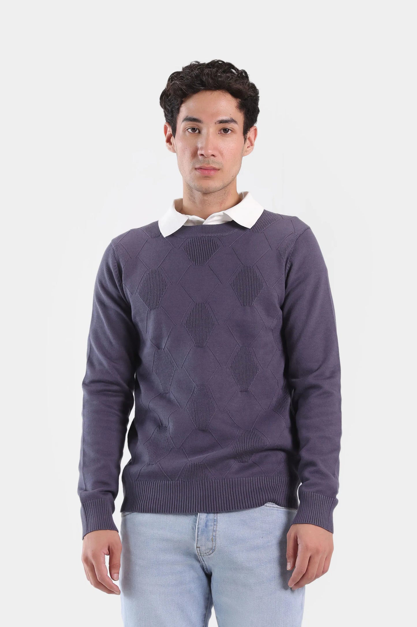 Textured Knit Sweater - Cougar Clothing