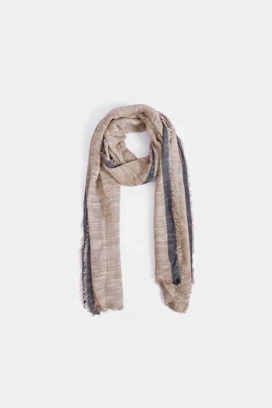 Contrast Woven Scarf - Cougar Clothing