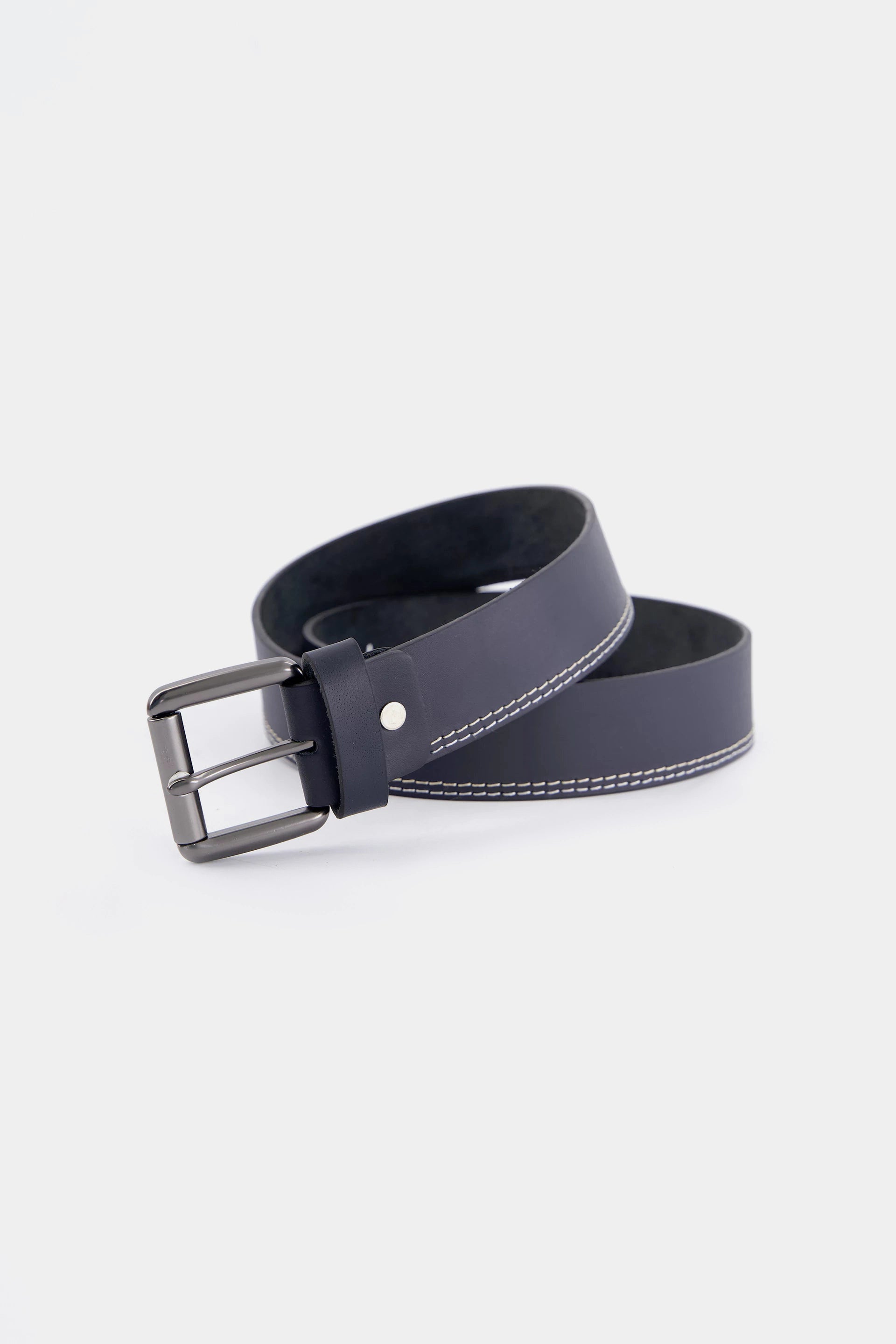 Leather Belt With Frame Buckle - Cougar Clothing