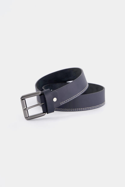 Leather Belt With Frame Buckle - Cougar Clothing