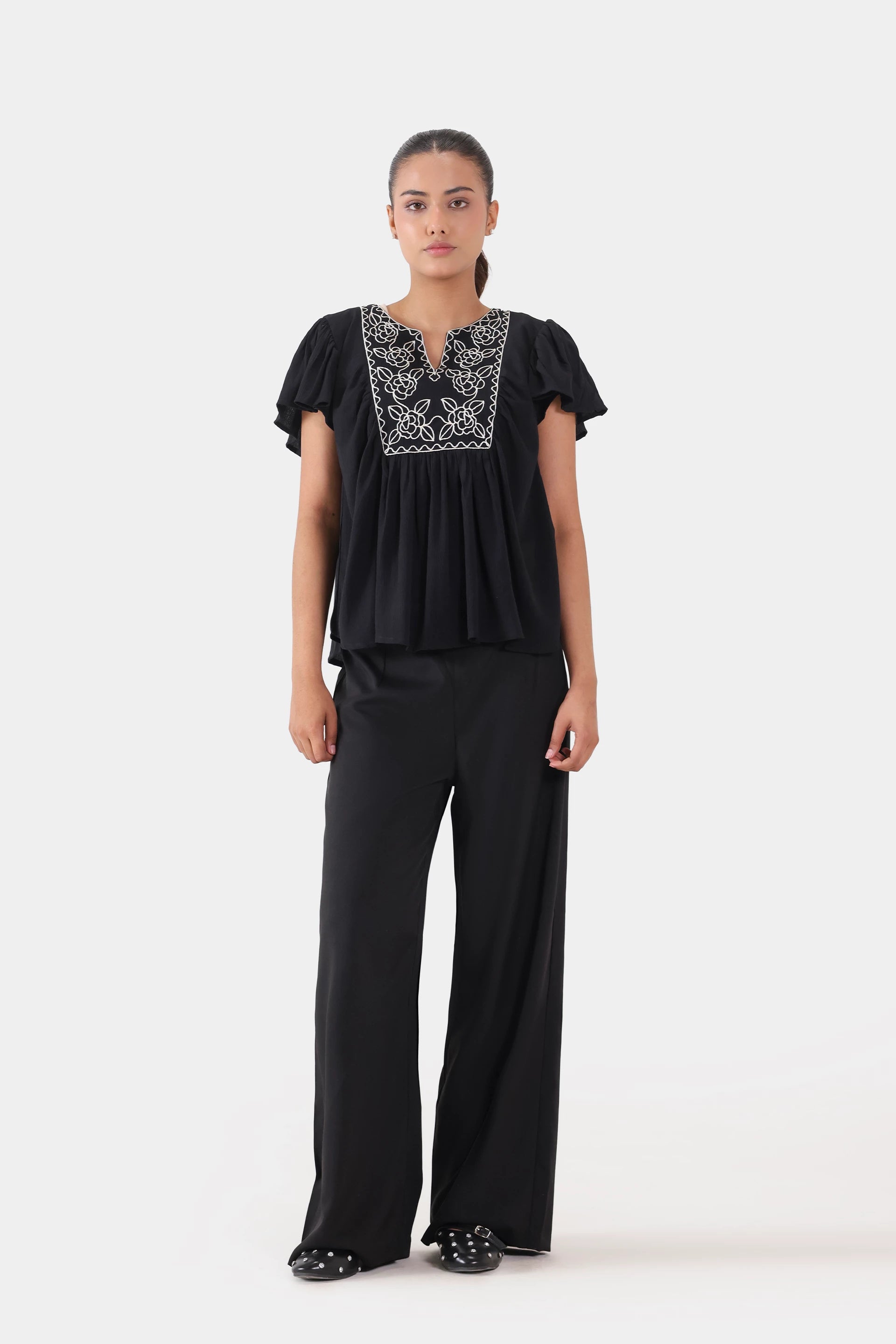 Loose Fit Pleated Trousers - Cougar Clothing