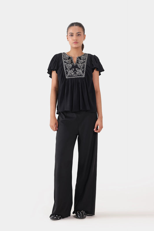 Loose Fit Pleated Trousers - Cougar Clothing