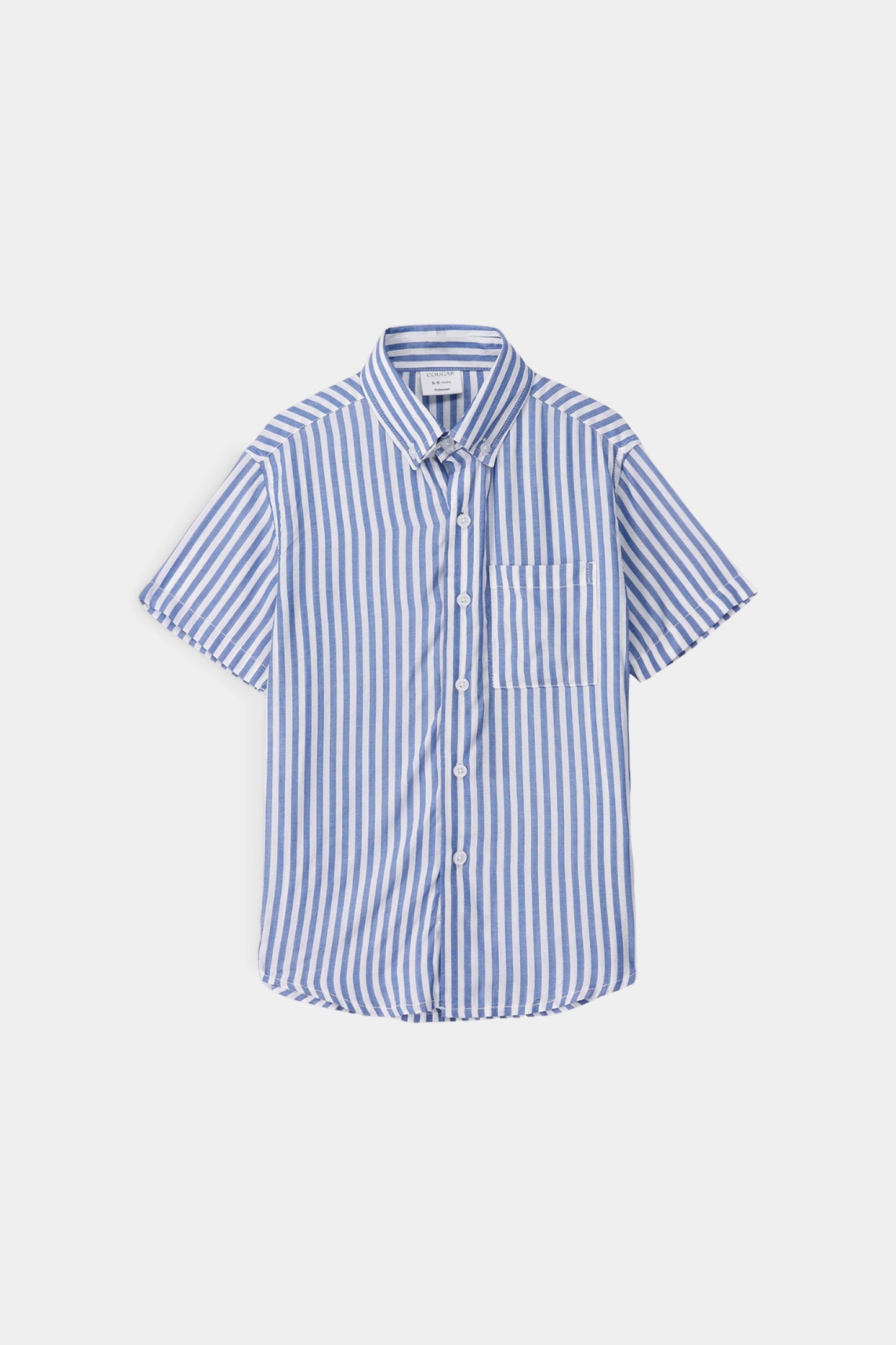 Striped Button-Down Shirt - Cougar Clothing
