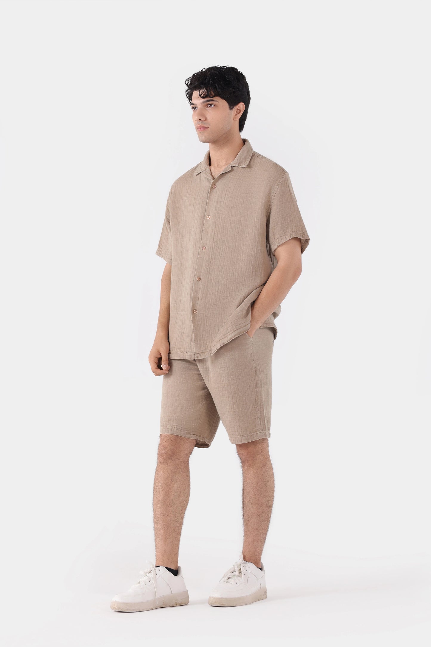 Muslin Resort Collar Shirt - Cougar Clothing