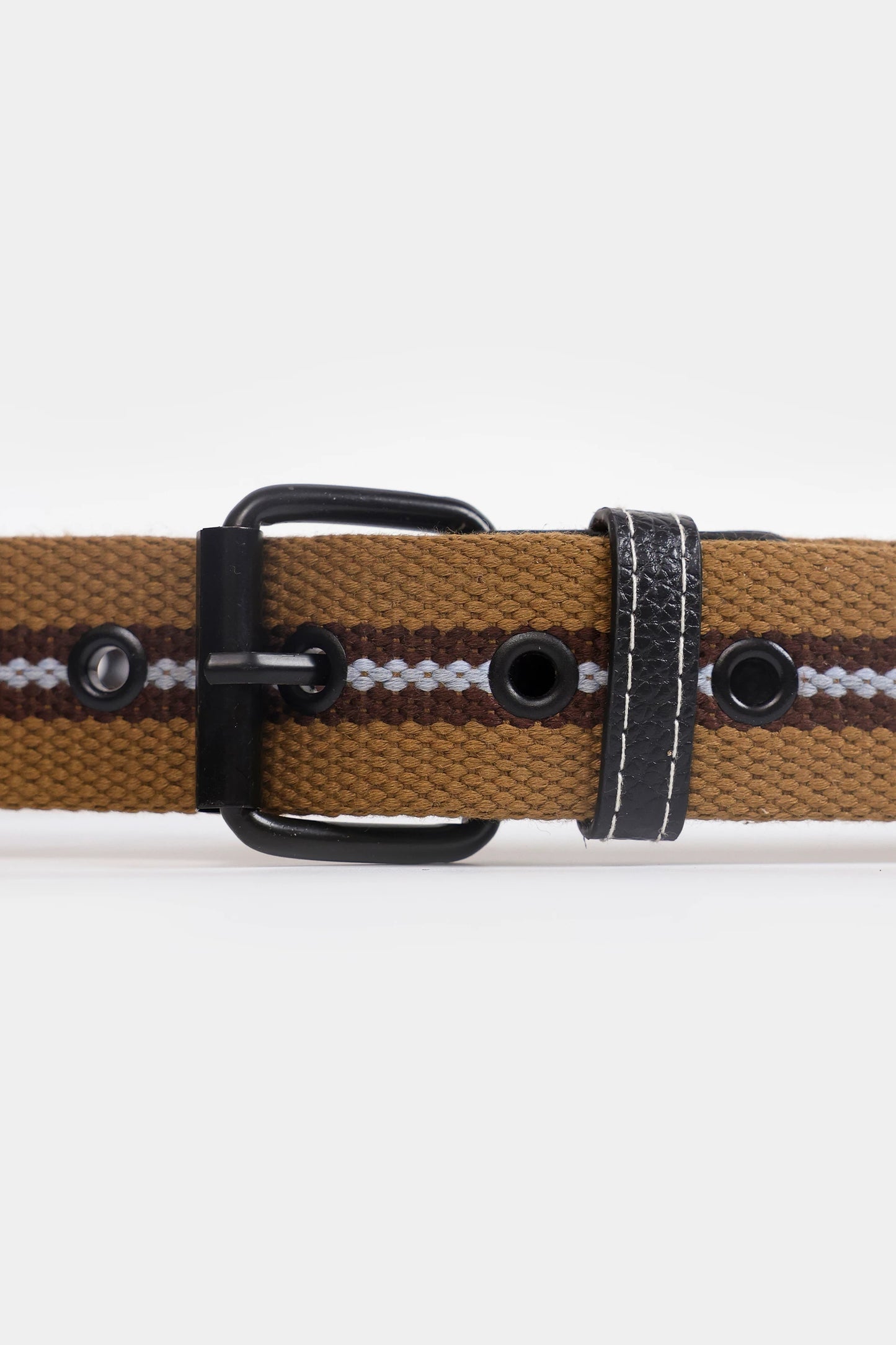 Single Striped Canvas Belt - Cougar Clothing