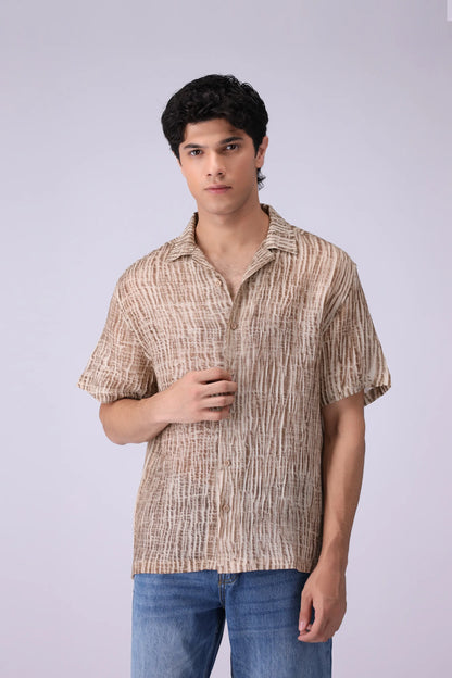 Tie-Dye Textured Shirt - Cougar Clothing