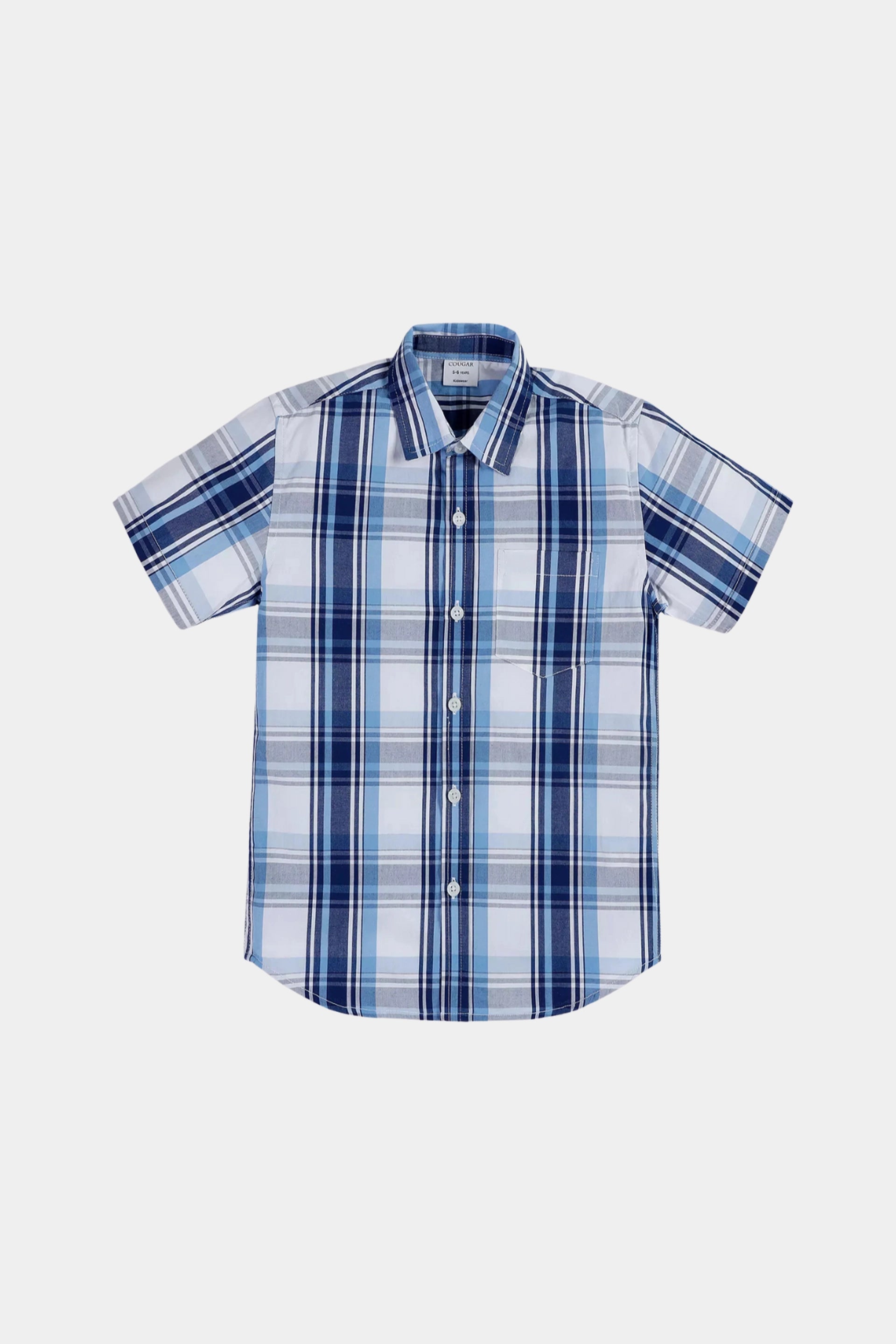 Check Shirt With Patch Pocket - Cougar Clothing