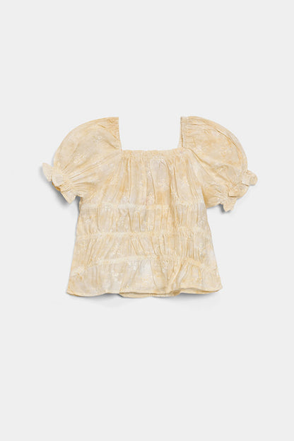 Embroidered Schiffli Top - Cougar Clothing