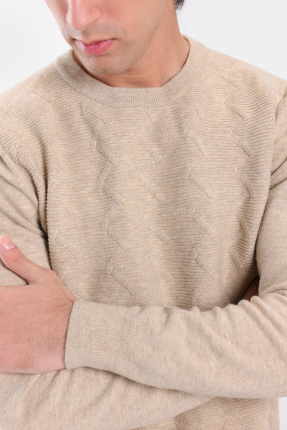 Zig-Zag Knit Sweater - Cougar Clothing