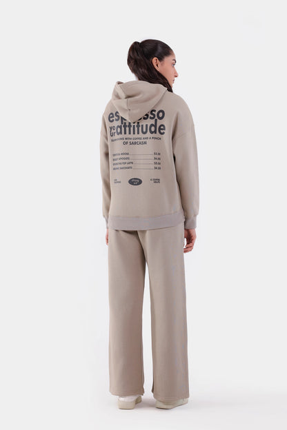 Slogan Printed Hoodie - Cougar Clothing