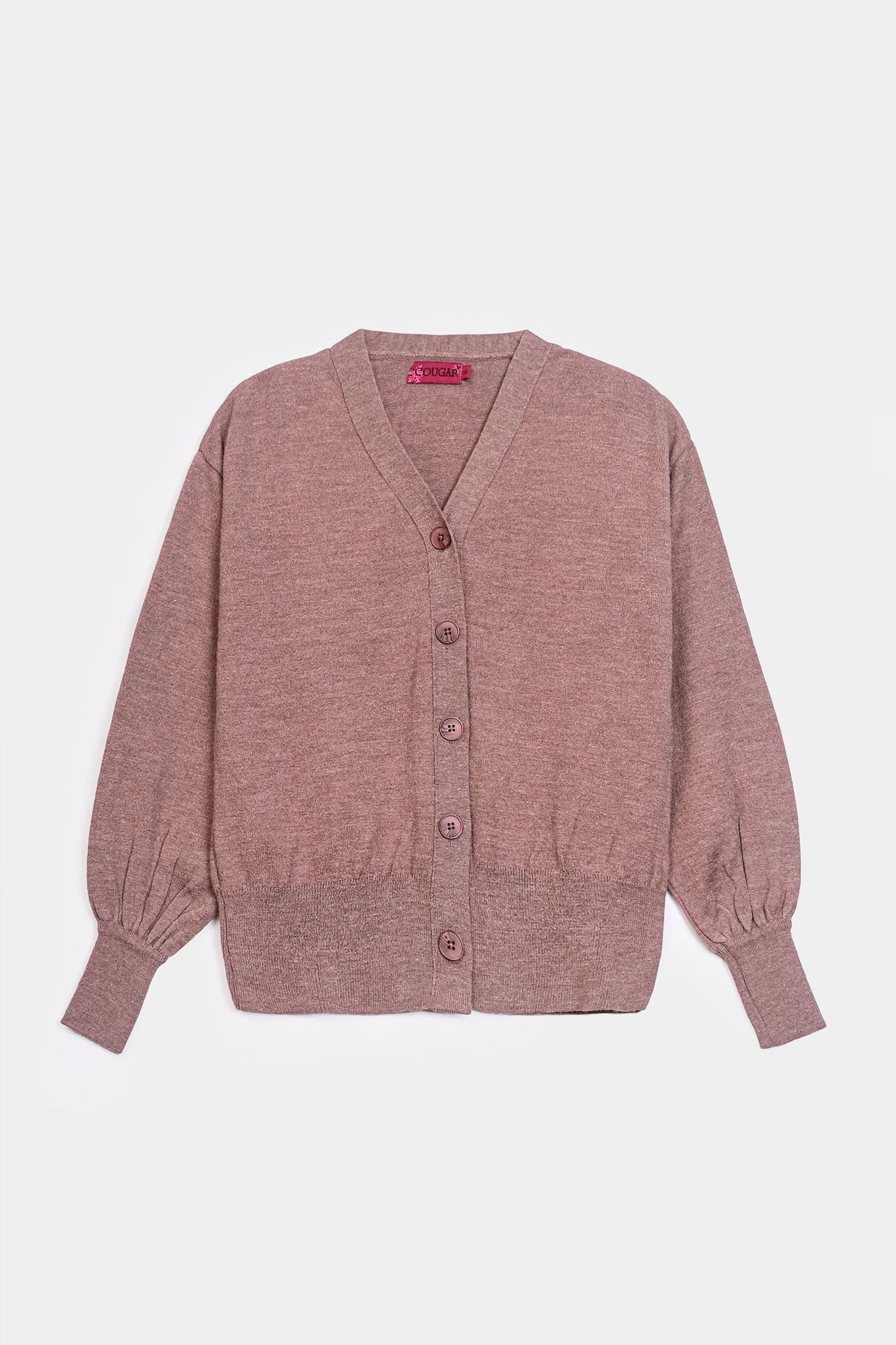 Cuffed Sleeve Cardigan - Cougar Clothing