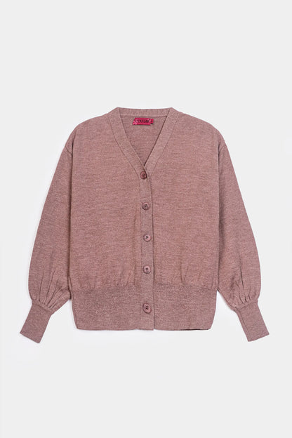 Cuffed Sleeve Cardigan - Cougar Clothing
