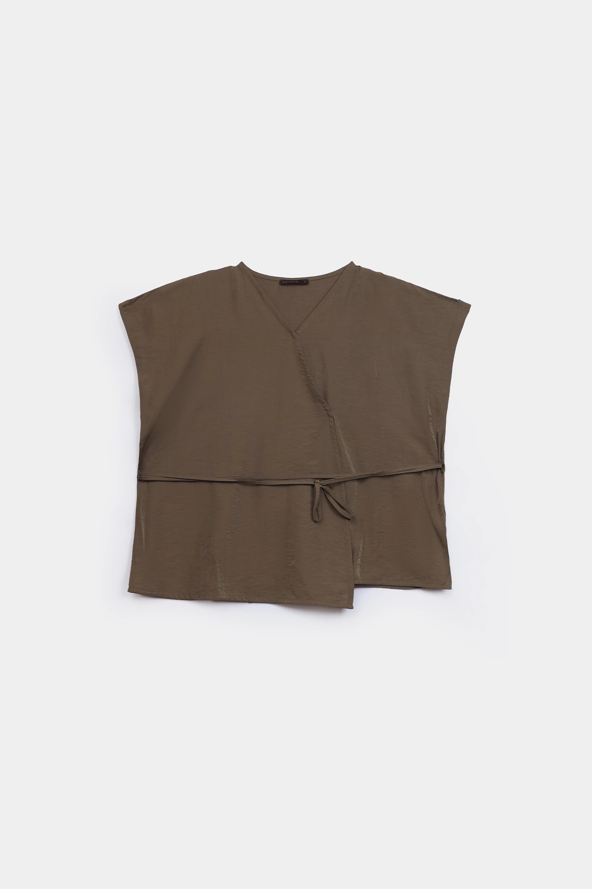 Sleeveless Wrap Top - Cougar Clothing