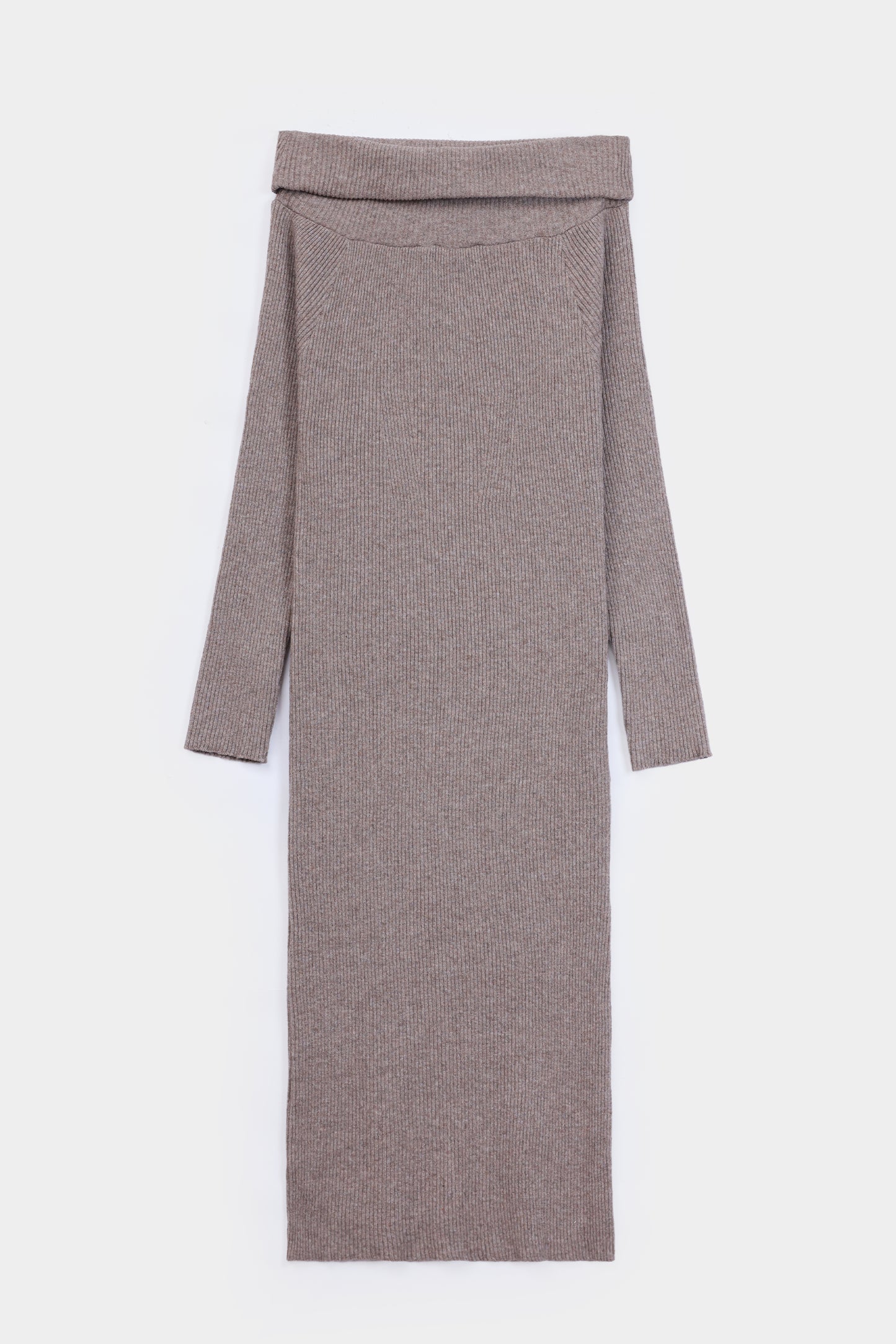 Off-Shoulder Knit Dress - Cougar Clothing