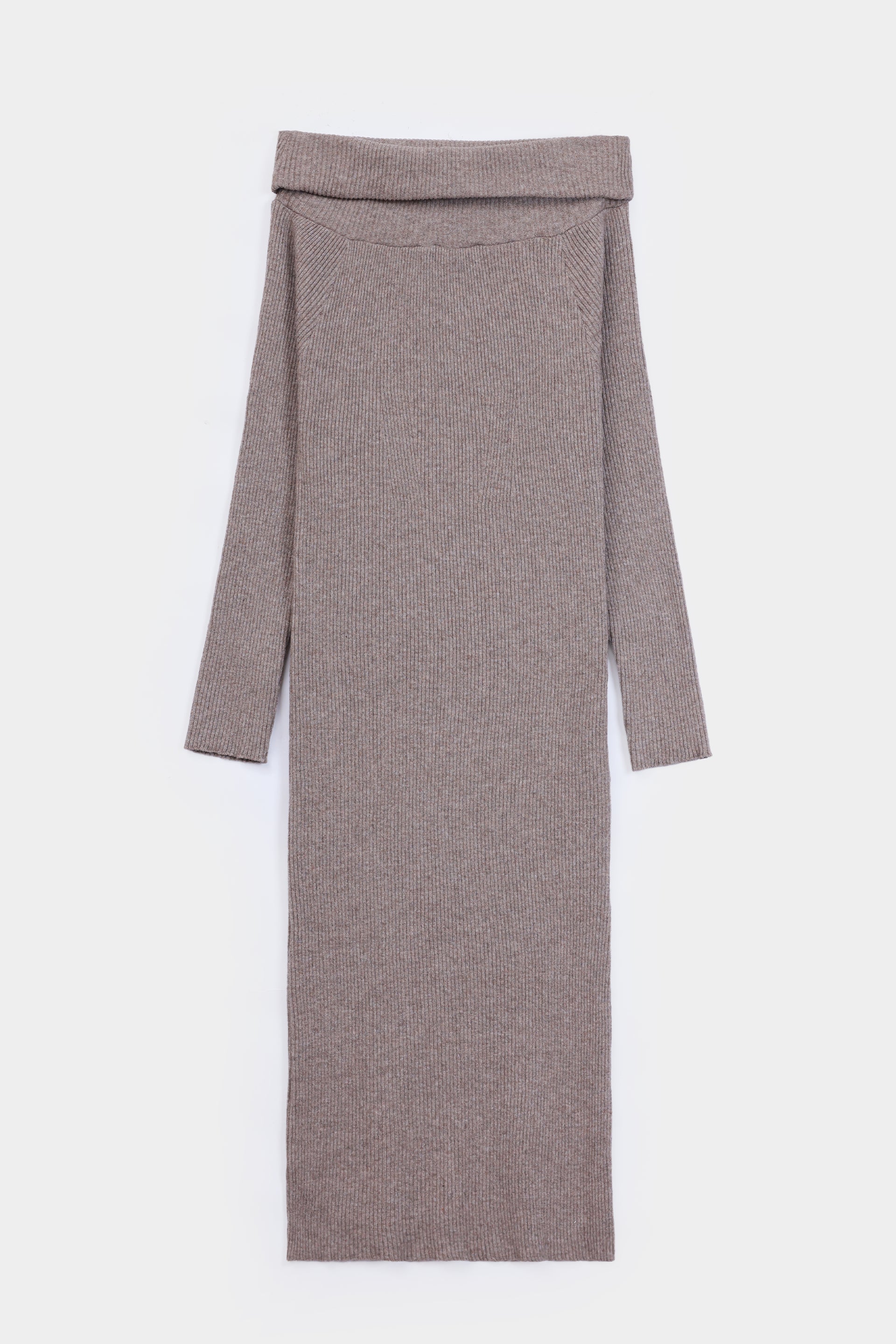 Off-Shoulder Knit Dress - Cougar Clothing