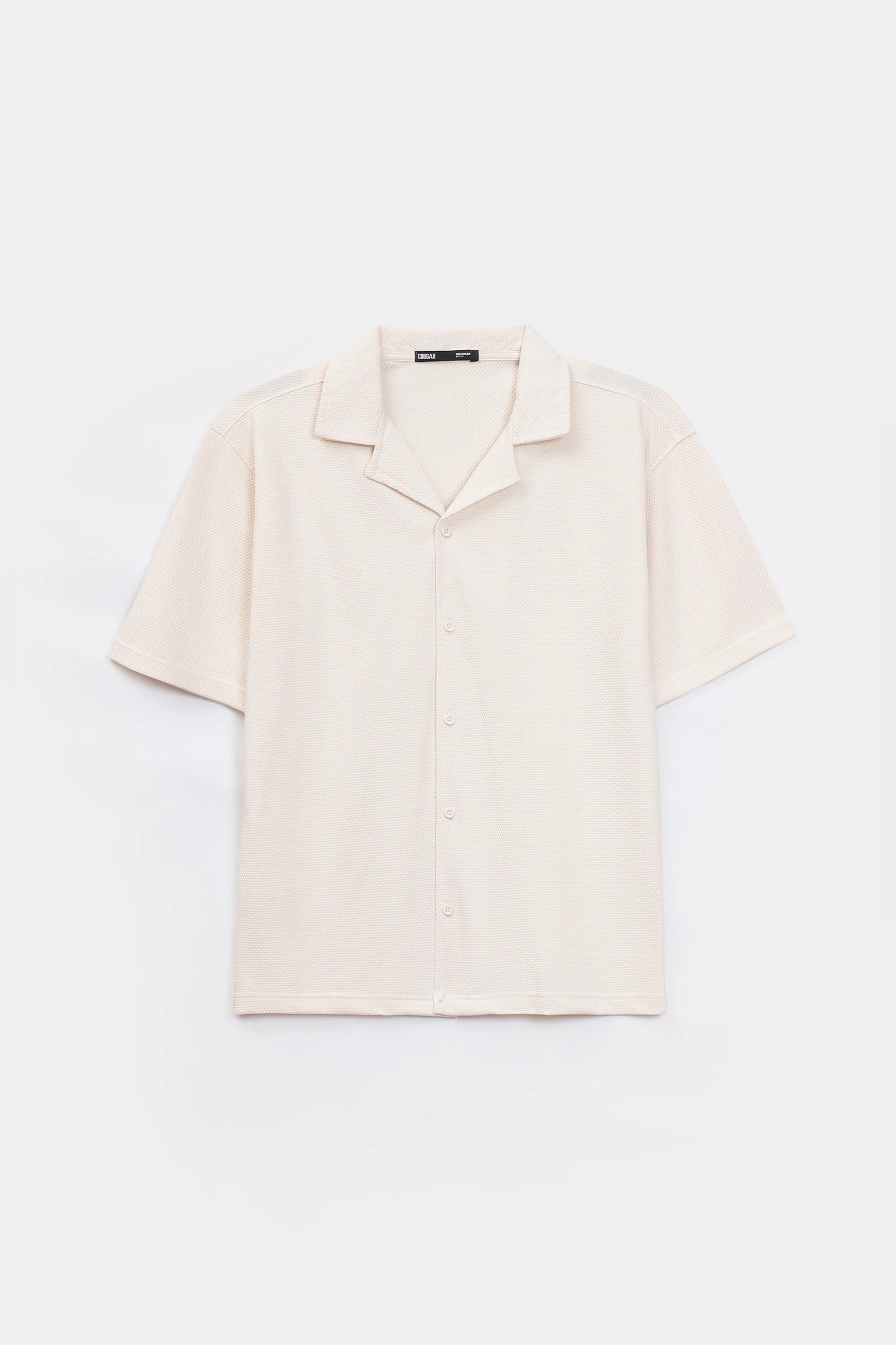 Popcorn Knit Boxy Shirt - Cougar Clothing