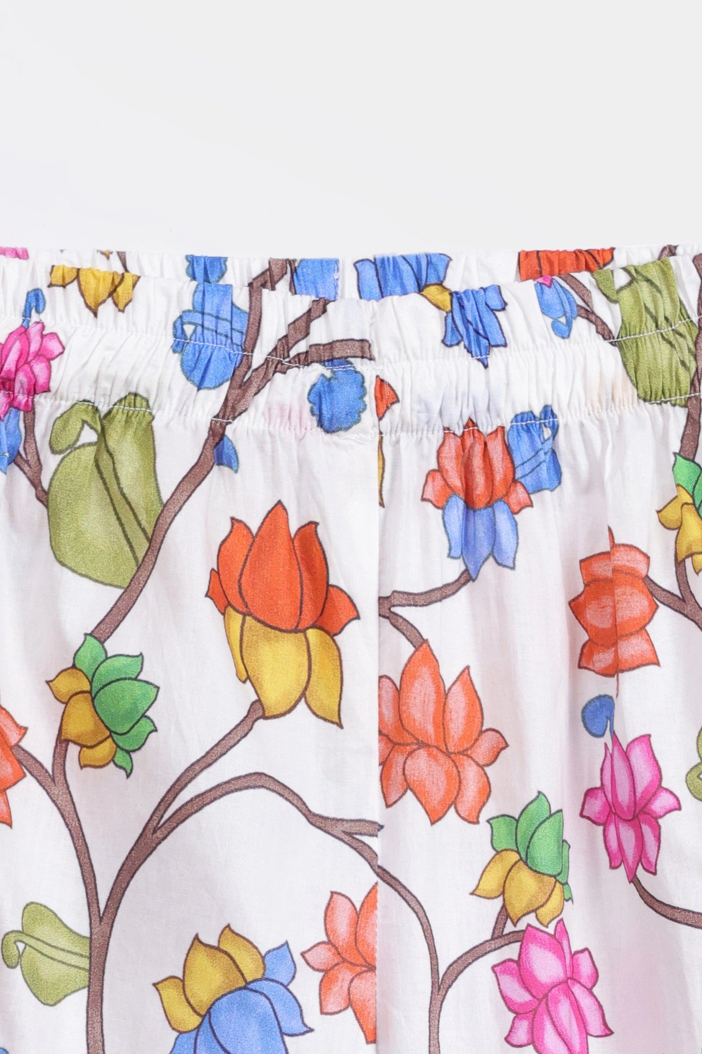 Lace Trim Printed Trouser - Cougar Clothing