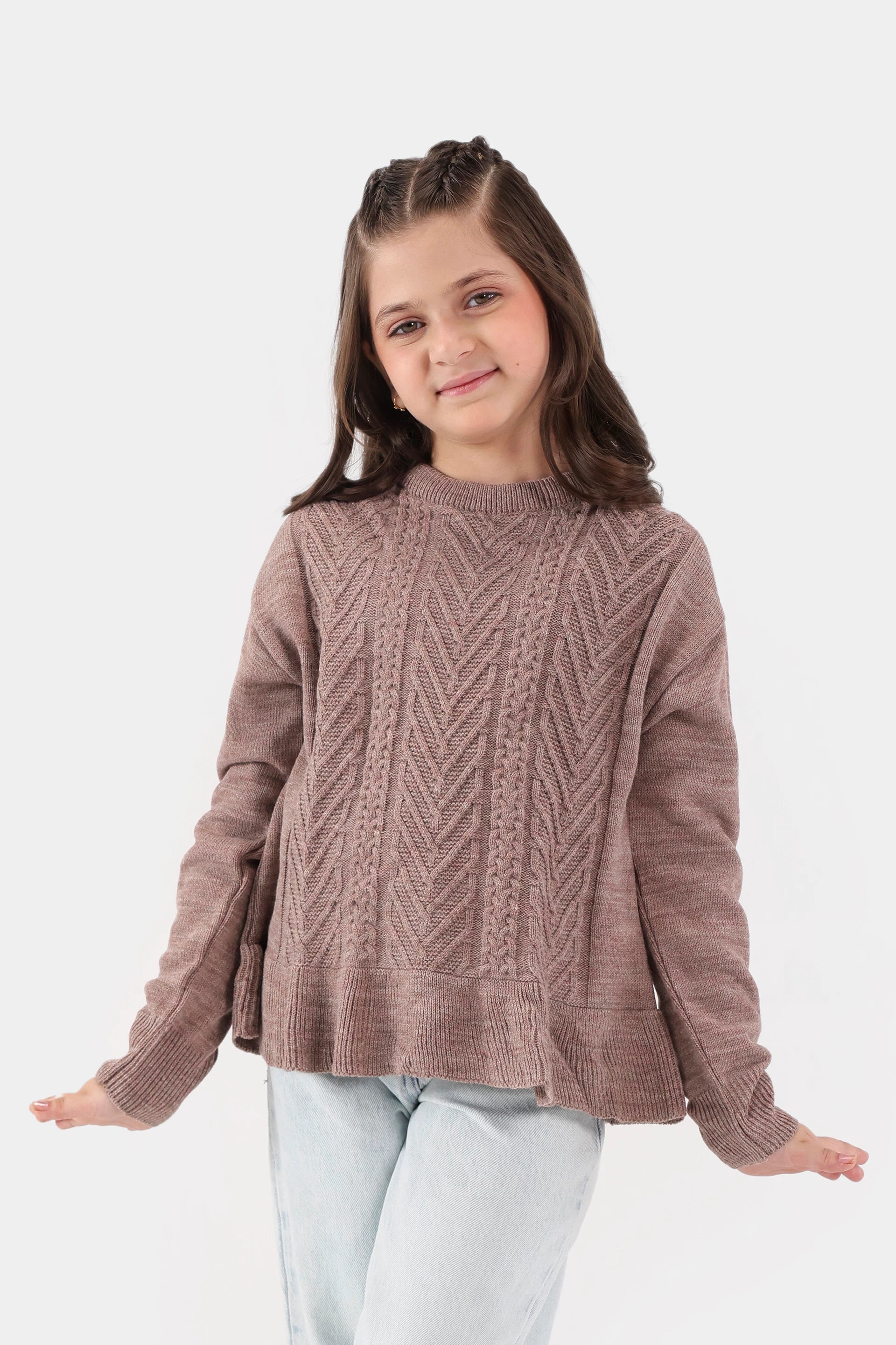 Textured Knit Sweater - Cougar Clothing