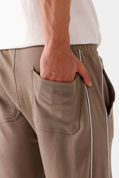 Knitted Trousers With Piping Detail - Cougar Clothing
