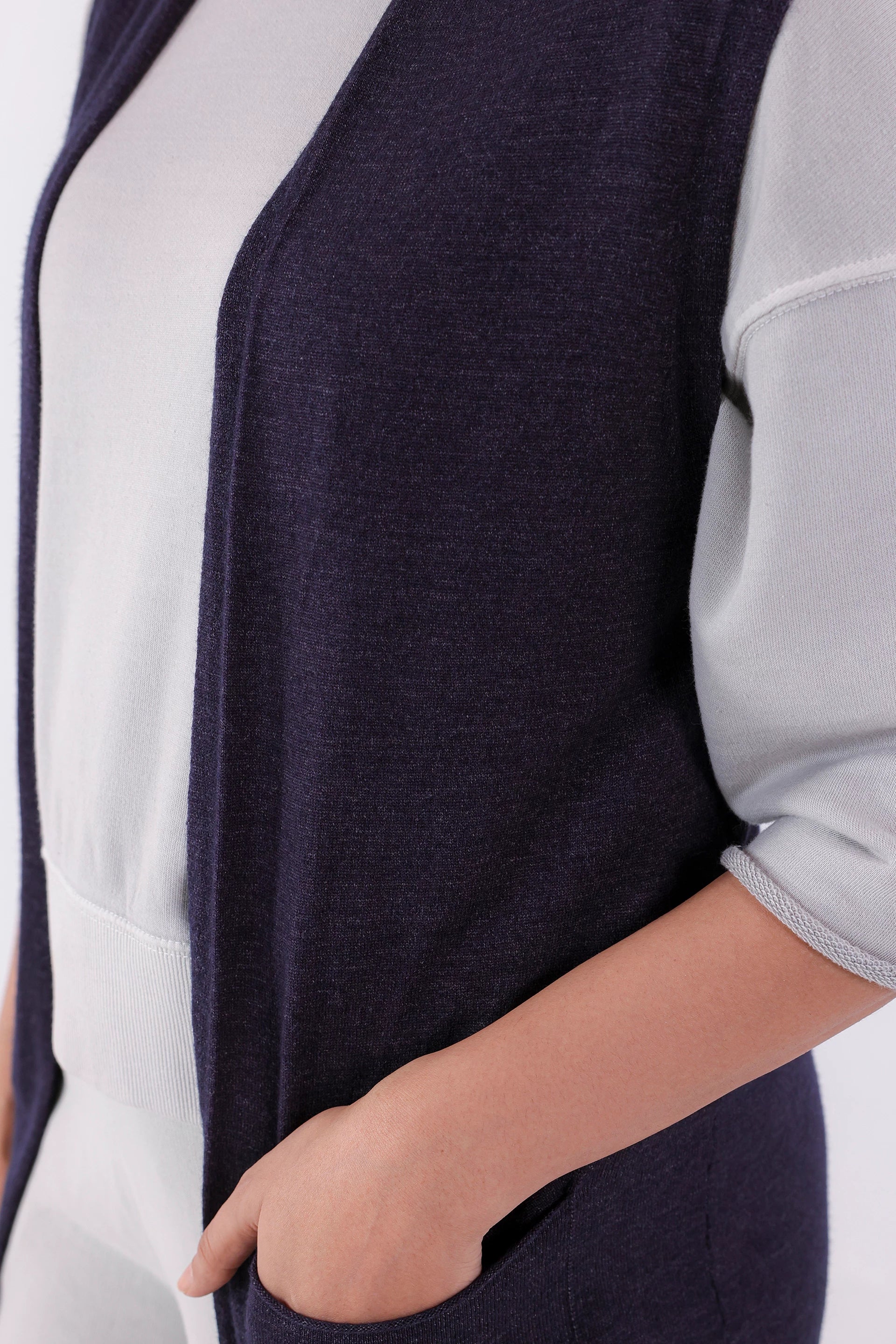 Sleeveless Long Cardigan - Cougar Clothing