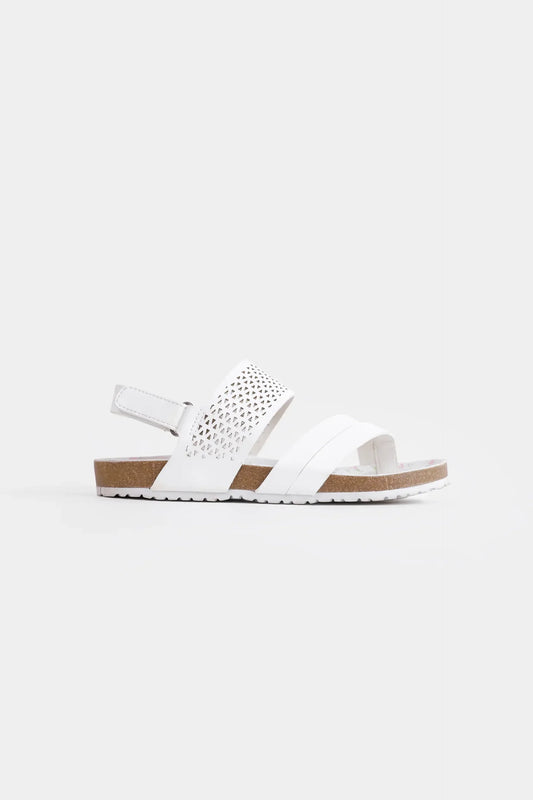 Ditsy Footbed Sandals - Cougar Clothing