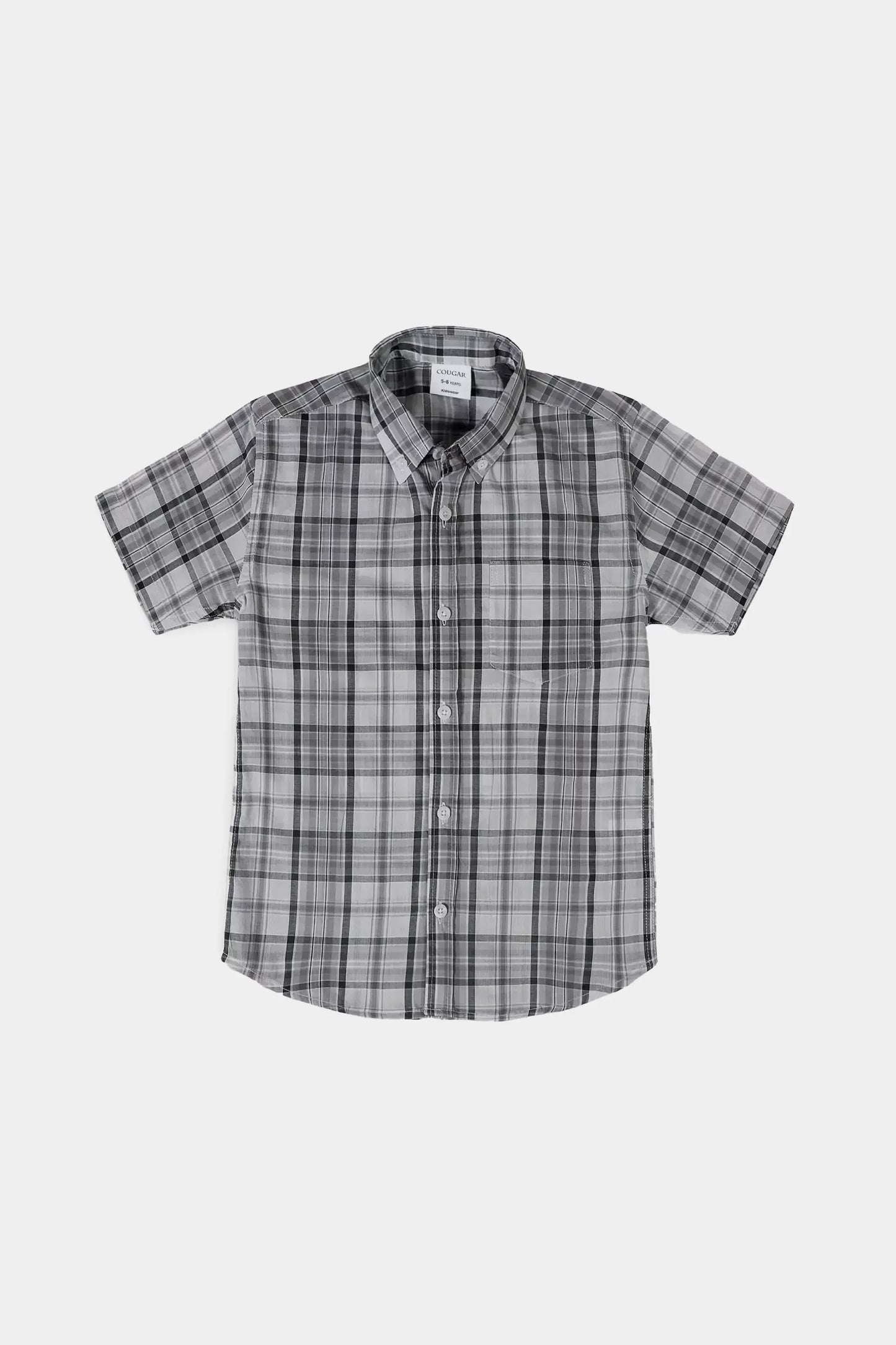 Button-Down Checkered Shirt - Cougar Clothing