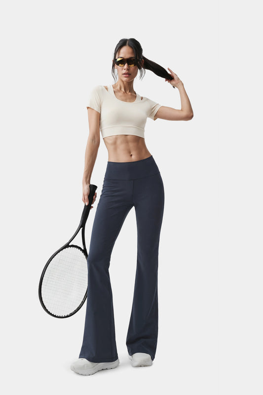 Activewear Cut-Out Crop Top