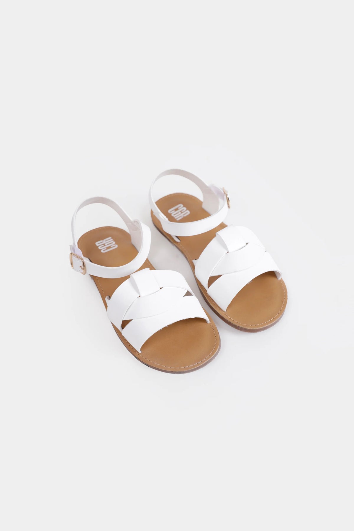 Woven Cross-Strap Sandals - Cougar Clothing