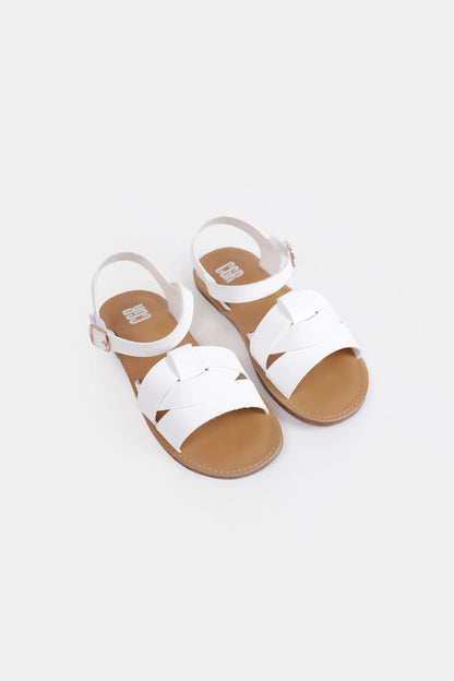 Woven Cross-Strap Sandals - Cougar Clothing