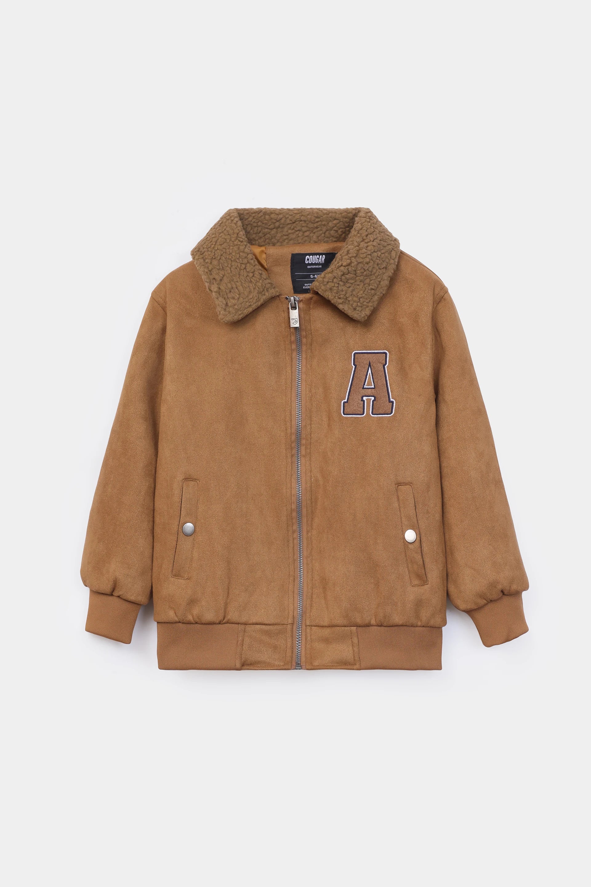 Suede Letter Jacket - Cougar Clothing