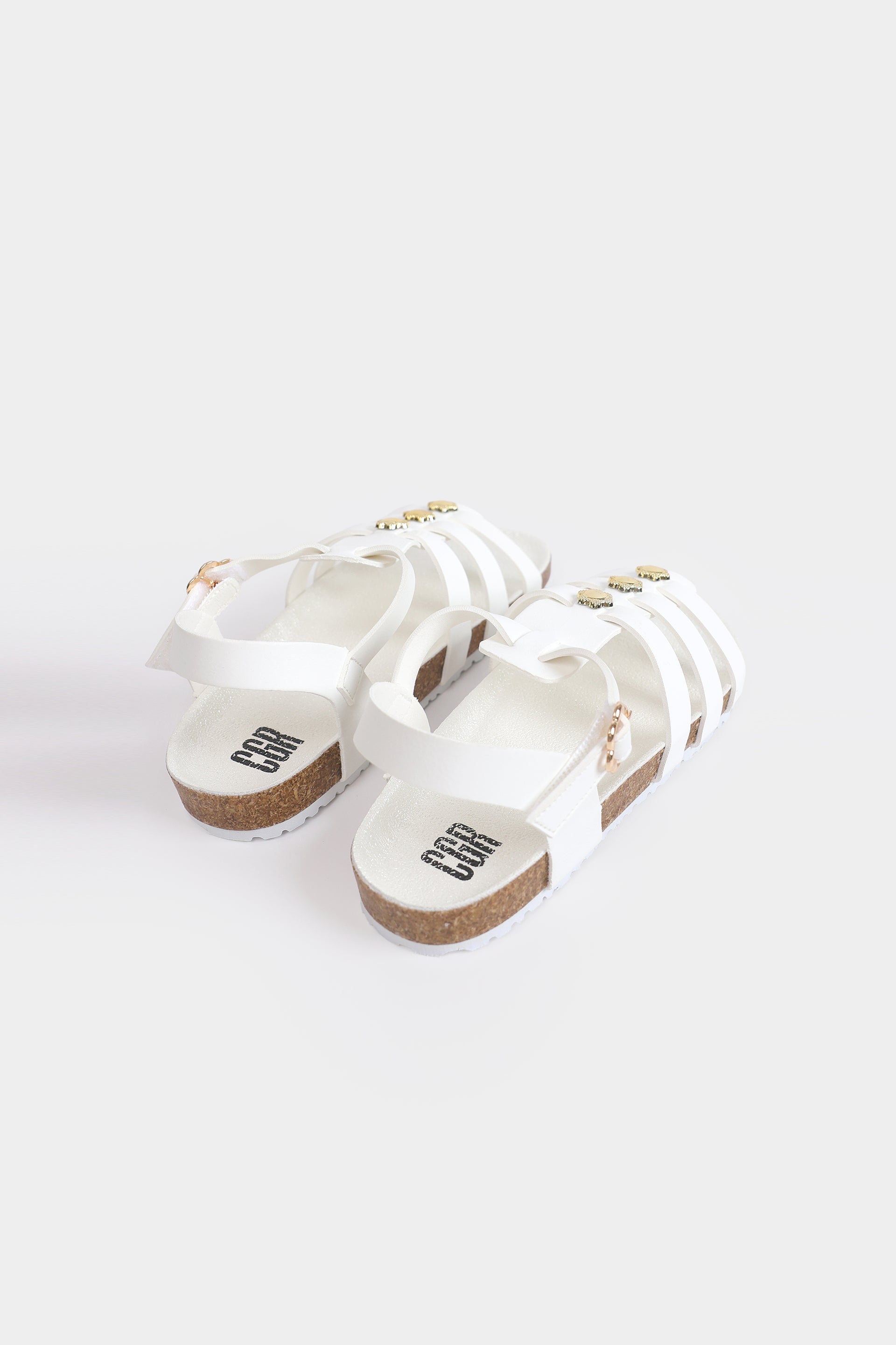 Studded Strappy Sandals - Cougar Clothing