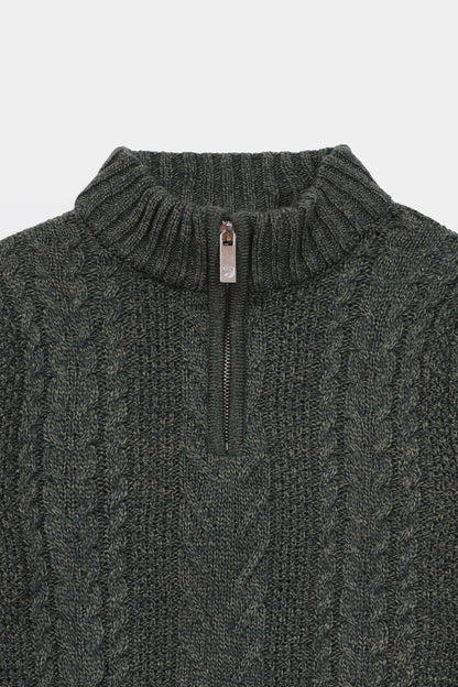 Quarter Zip Sweater - Cougar Clothing