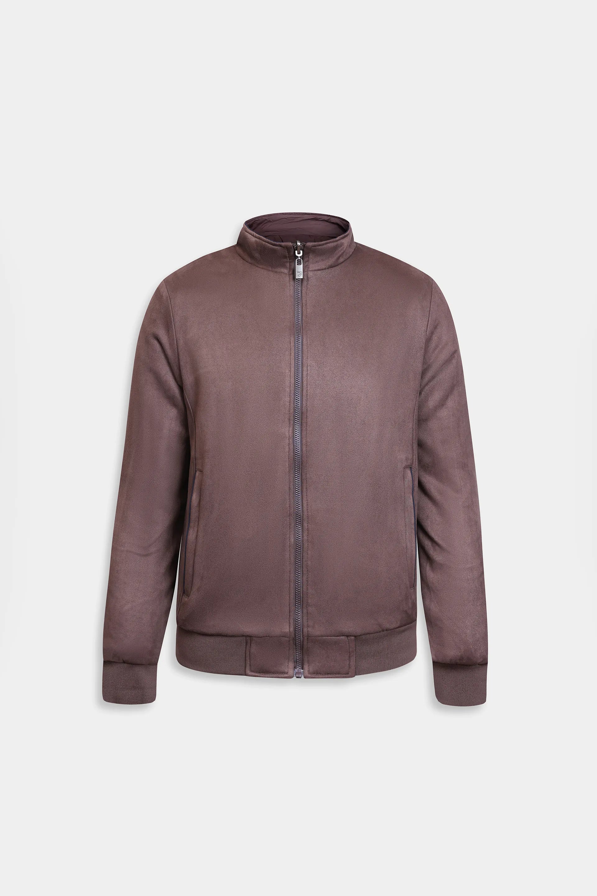 Double-Sided Mock Neck Jacket - Cougar Clothing