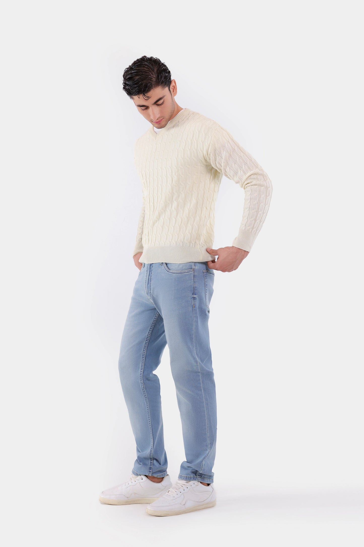 Cable Knit Sweater - Cougar Clothing