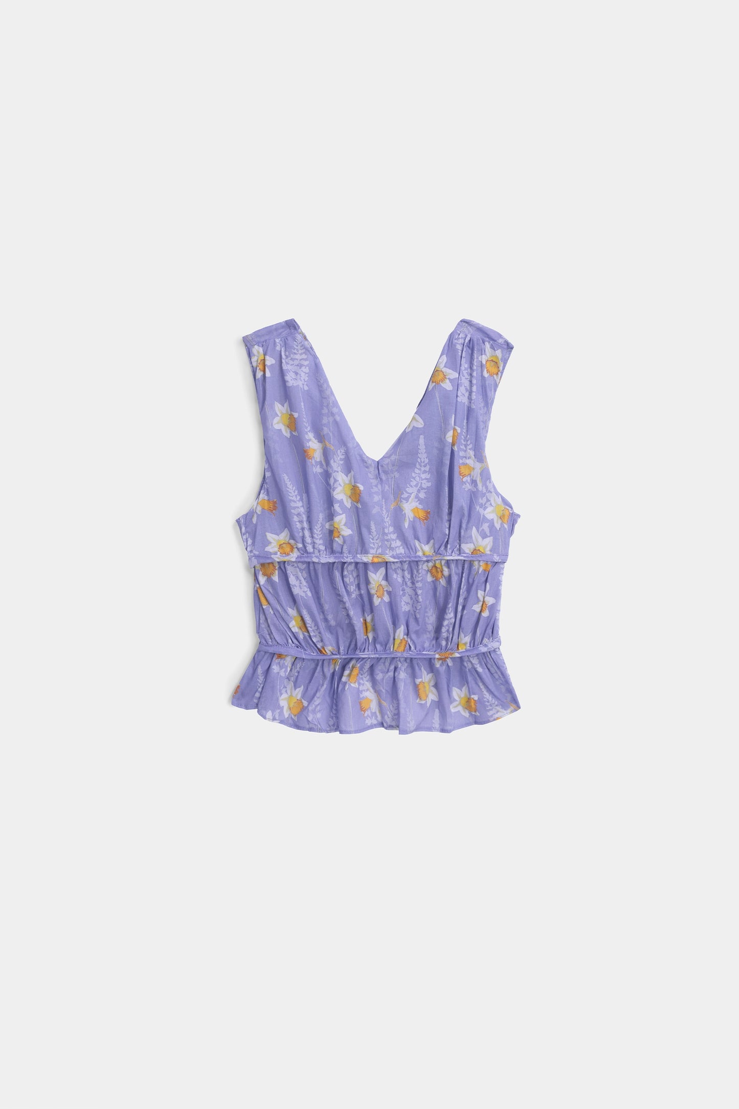 Sleeveless Floral Printed Top - Cougar Clothing