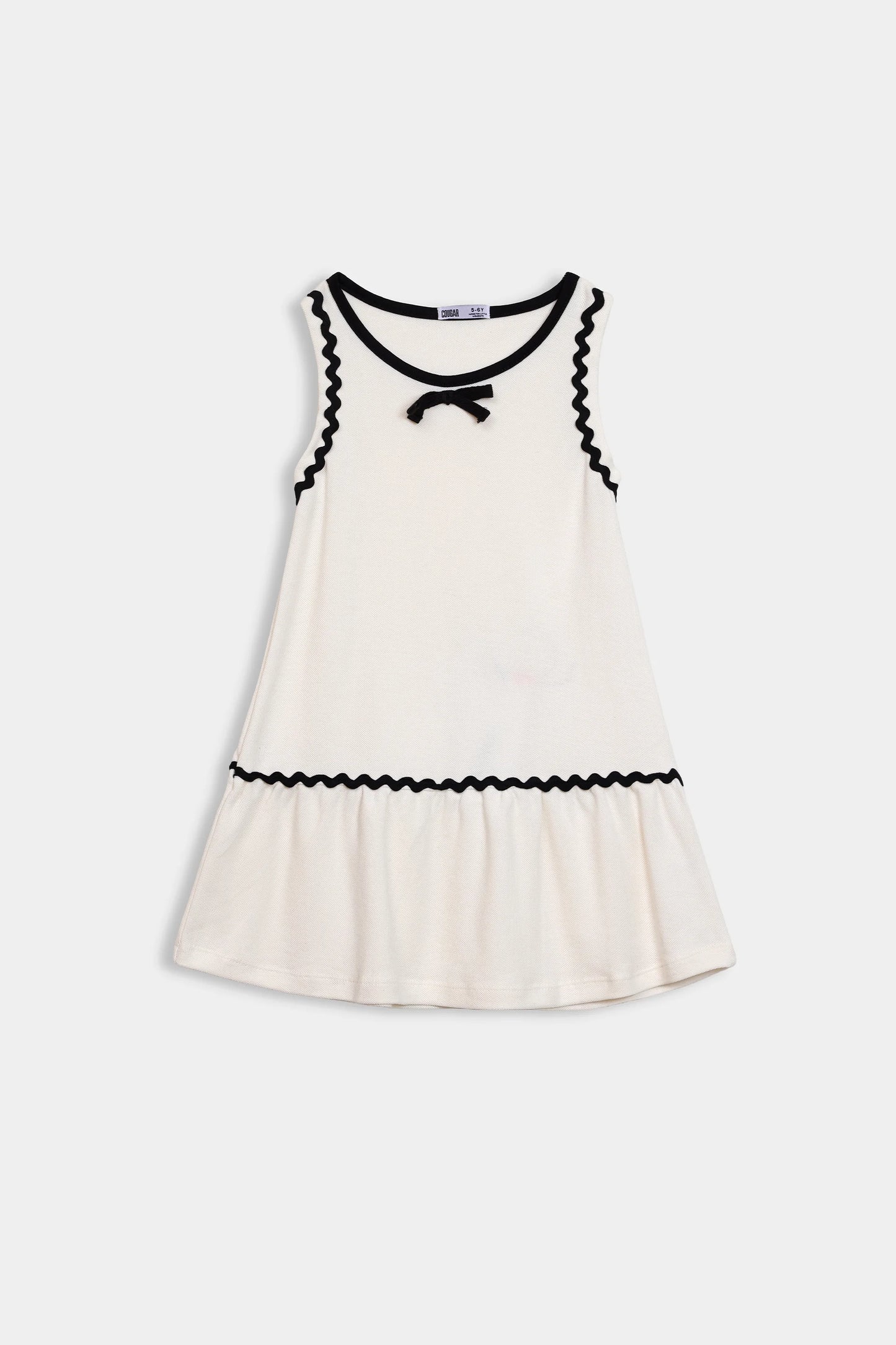 Ric-Rac Trimmed Dress - Cougar Clothing