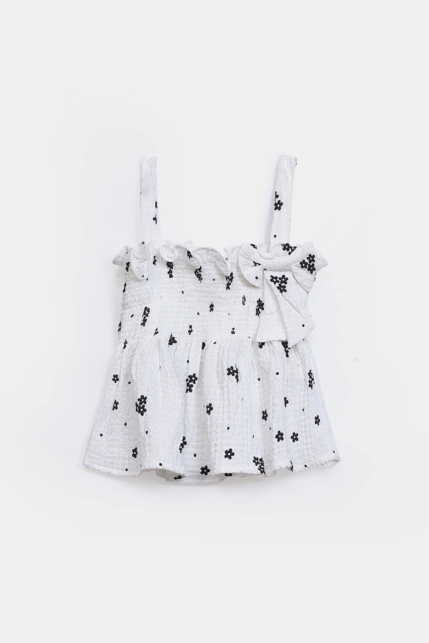 Printed Crush Cotton Top - Cougar Clothing
