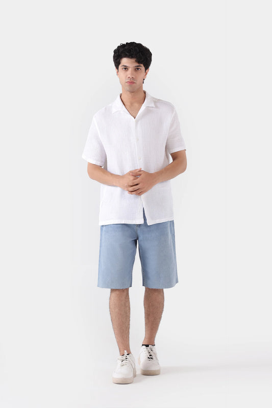 Textured Resort Collar Shirt - Cougar Clothing