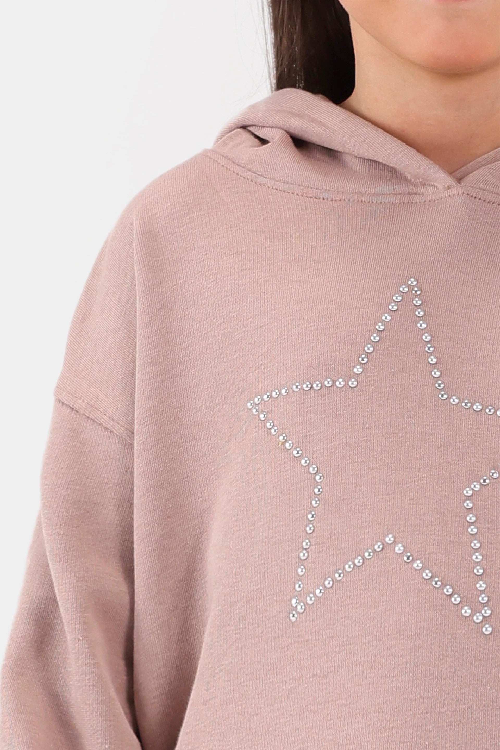 Rhinestone Star Hoodie - Cougar Clothing