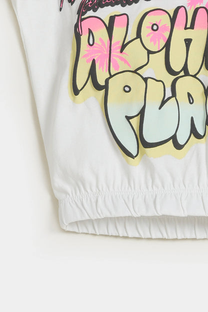 Graphic T-Shirt With Cinched Hem - Cougar Clothing