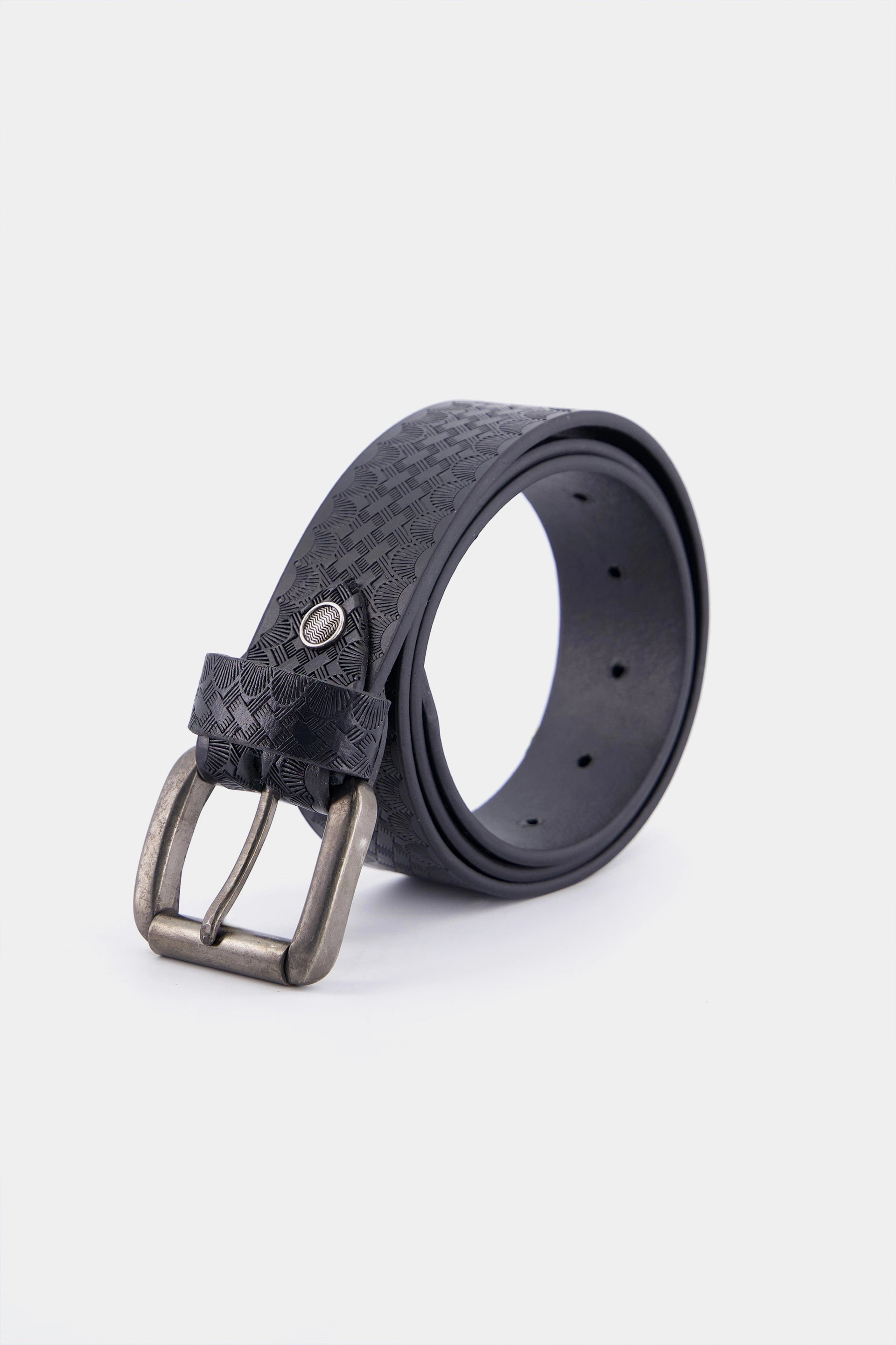 Embossed Leather Belt - Cougar Clothing