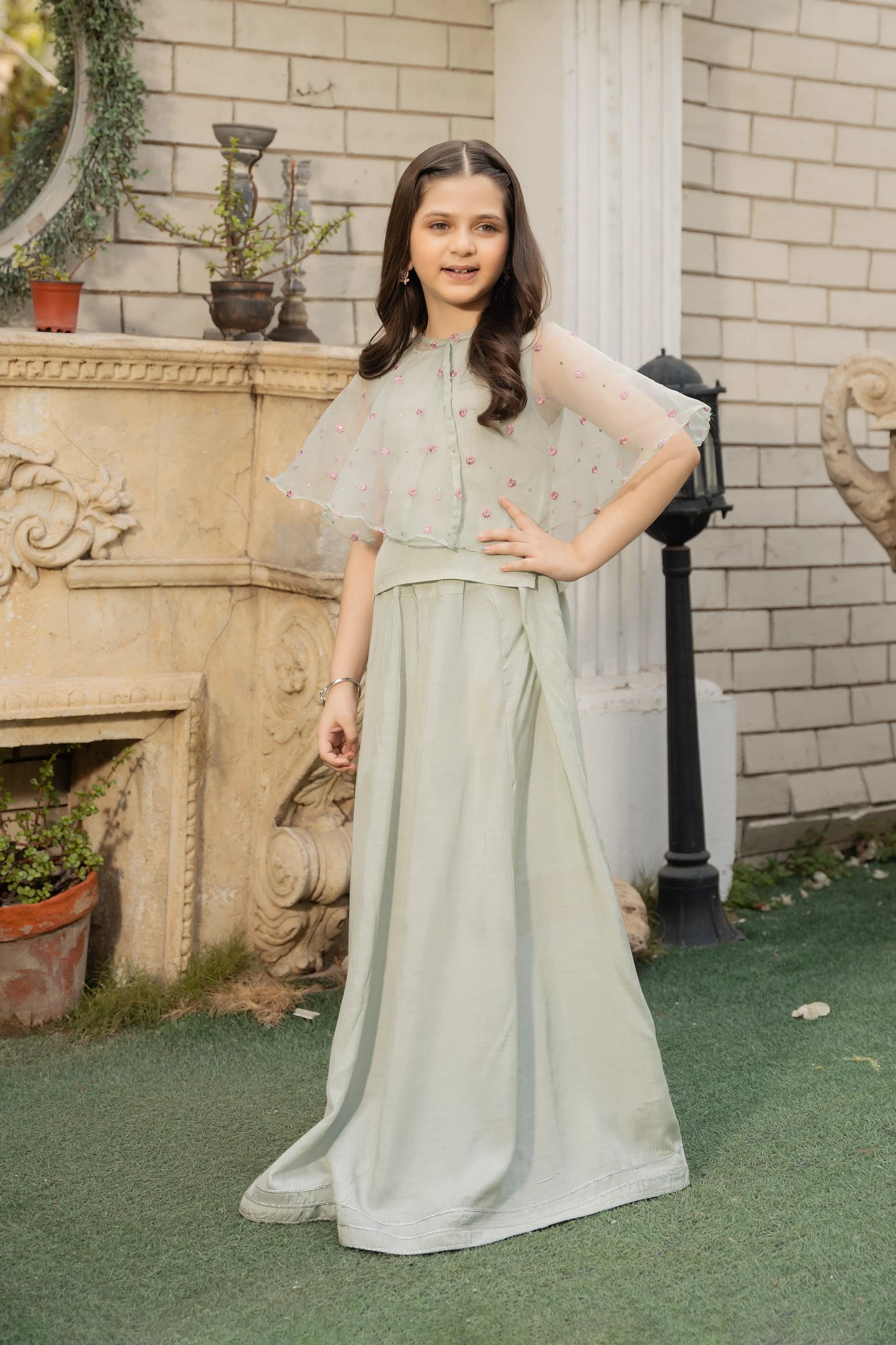 Cape Lehenga Set - Cougar Clothing