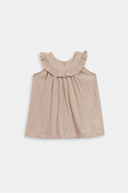 Crushed Cotton Viscose Top - Cougar Clothing