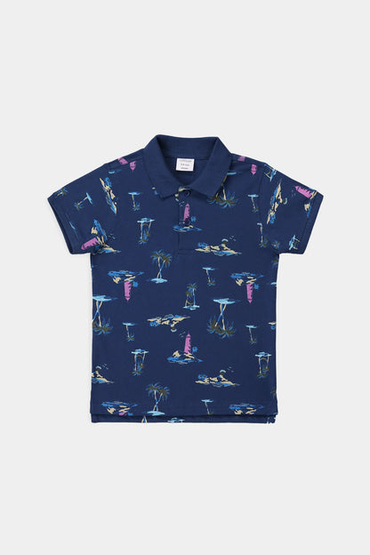 All Over Printed Polo - Cougar Clothing