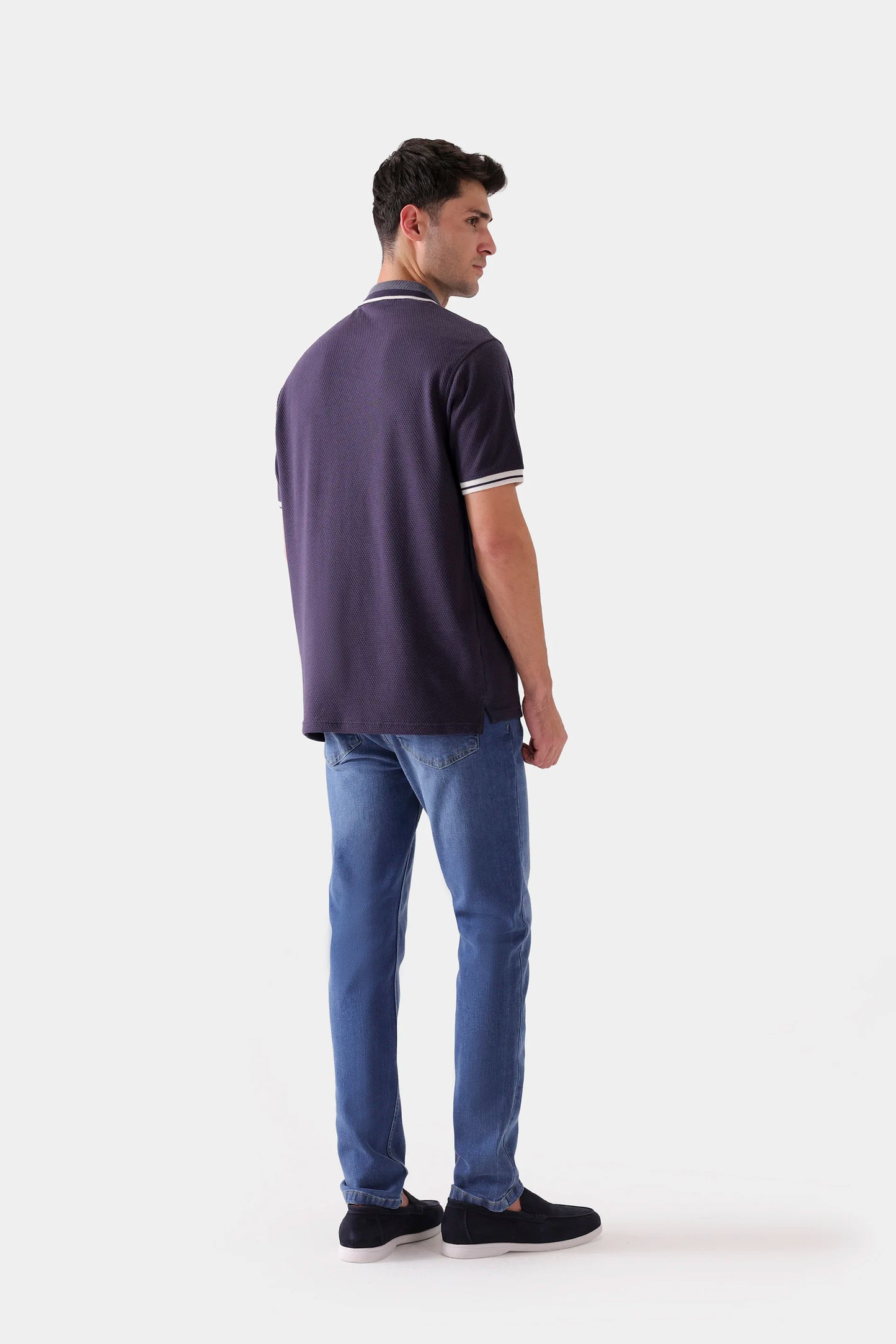 Quarter Zip Textured Polo - Cougar Clothing