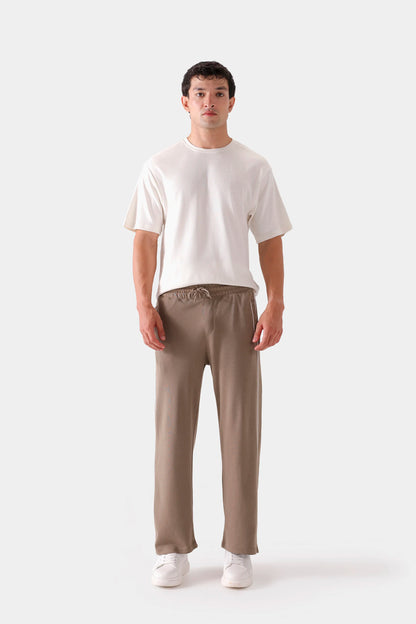 Knitted Trousers With Piping Detail - Cougar Clothing
