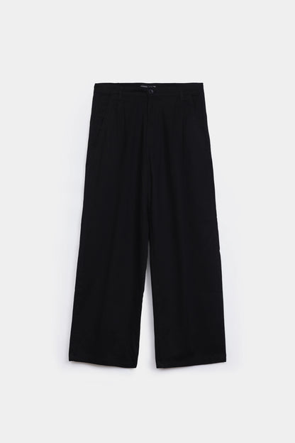 Wide Leg Pleated Trousers - Cougar Clothing