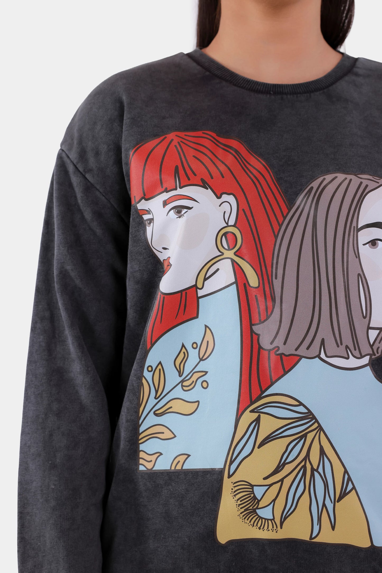 Garment Dyed Graphic Sweatshirt - Cougar Clothing